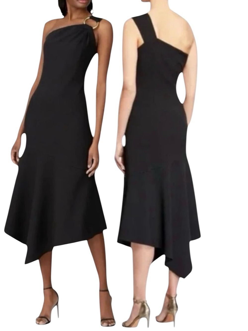 Shoshanna Anthropologie Eonia One Shoulder Dress